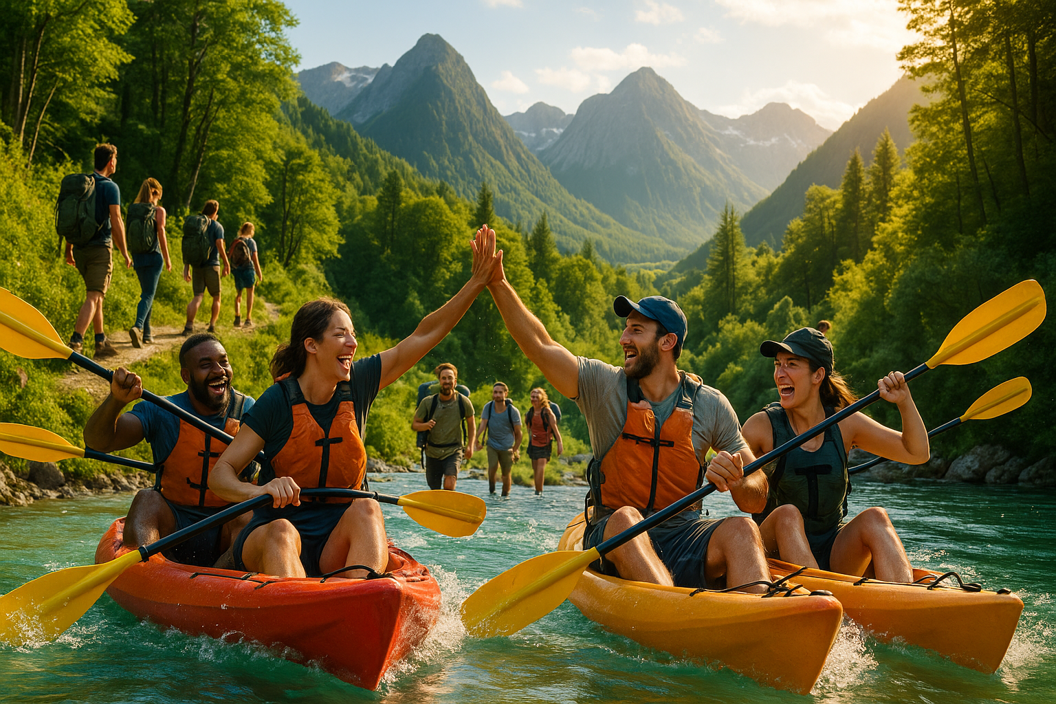 Abenteuerliche Mannschaftsfahrten: Outdoor-Teamevents